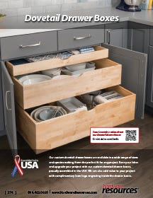 Drawer Box Section of the Functional Hardware & Wood Products Catalog