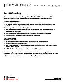 Care & Cleaning Instructions