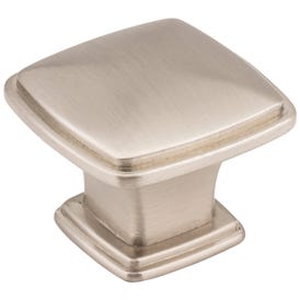 1-3/16" Overall Length Square Milan 1 Cabinet Knob