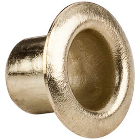 Polished Brass 5 mm Grommet for 5.5 mm Hole - Priced and Sold by the Thousand. Order 1 for 1,000 Pieces