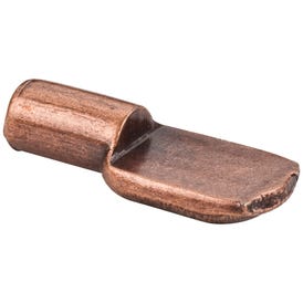 Antique Copper 5 mm Pin Spoon Shelf Support - Priced and Sold by the Thousand. Order 1 for 1,000 Pieces