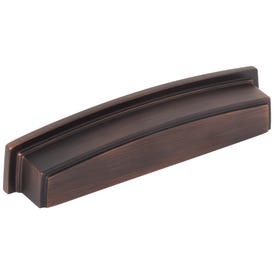 128 mm Center-to-Center Brushed Oil Rubbed Bronze Square Renzo Cabinet Cup Pull