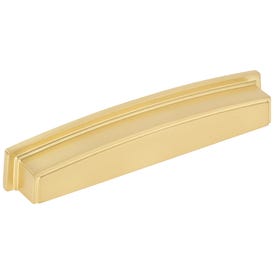 160 mm Center-to-Center Brushed Gold Square Renzo Cabinet Cup Pull