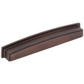 192 mm Center-to-Center Brushed Oil Rubbed Bronze Square Renzo Cabinet Cup Pull