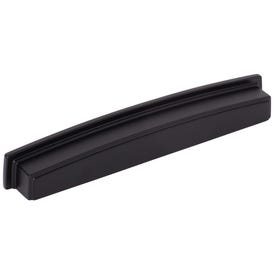 192 mm Center-to-Center Matte Black Square Renzo Cabinet Cup Pull