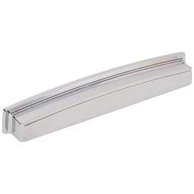 192 mm Center-to-Center Polished Chrome Square Renzo Cabinet Cup Pull