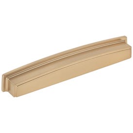 192 mm Center-to-Center Satin Bronze Square Renzo Cabinet Cup Pull