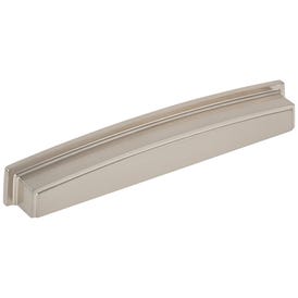 192 mm Center-to-Center Satin Nickel  Square Renzo Cabinet Cup Pull