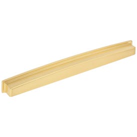 305 mm Center-to-Center Brushed Gold Square Renzo Cabinet Cup Pull
