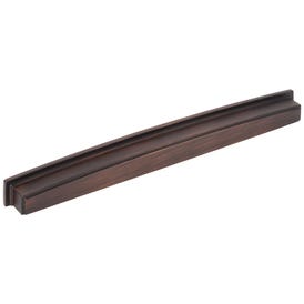 305 mm Center-to-Center Brushed Oil Rubbed Bronze Square Renzo Cabinet Cup Pull