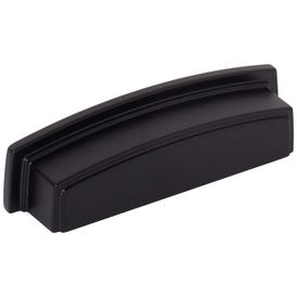 96 mm Center-to-Center Matte Black Square Renzo Cabinet Cup Pull