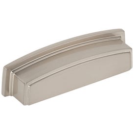96 mm Center-to-Center Satin Nickel  Square Renzo Cabinet Cup Pull