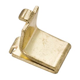 Brass Plated Shelf Clip, Retail Pack