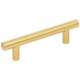 96 mm Center-to-Center Brushed Gold Key West Cabinet Bar Pull