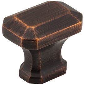 1-1/4" Overall Length Brushed Oil Rubbed Bronze Emerald Ella Cabinet Knob