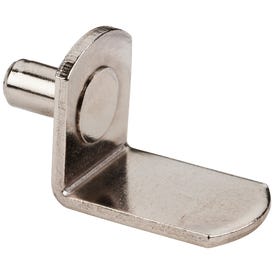 5 mm Angled Shelf Support without Hole - Bright Nickel, Retail Pack