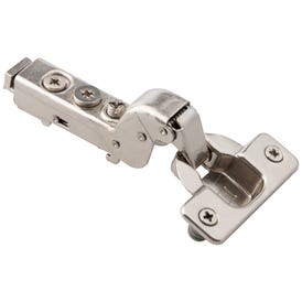 110° 15 mm Crank Cam Adjustable Heavy Duty Adjustable Soft-close Hinge with Press-in 8 mm Dowels