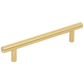 128 mm Center-to-Center Brushed Gold Naples Cabinet Bar Pull