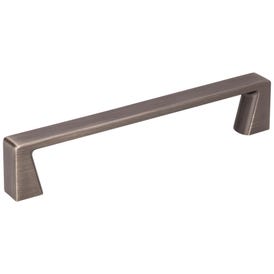 128 mm Center-to-Center Brushed Pewter Square Boswell Cabinet Pull