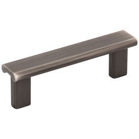 3" Center-to-Center Brushed Pewter Square Park Cabinet Pull