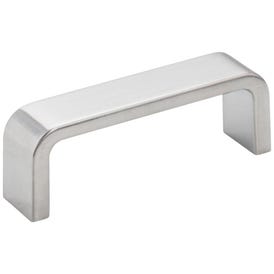 3" Center-to-Center Brushed Chrome Square Asher Cabinet Pull