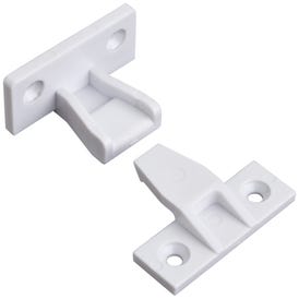 White Plastic Push Fit Panel Connector for False Fronts