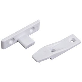 White Plastic Suspension Fitting Connector for False Fronts