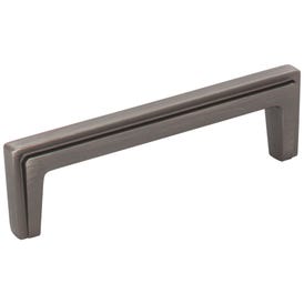 96 mm Center-to-Center Brushed Pewter Lexa Cabinet Pull