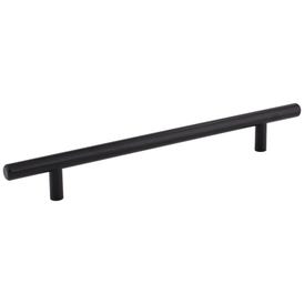192 mm Center-to-Center Hollow Matte Black Stainless Steel Naples Cabinet Bar Pull