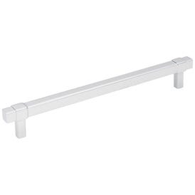 192 mm Center-to-Center Polished Chrome Square Zane Cabinet Pull