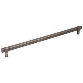 305 mm Center-to-Center Brushed Pewter Square Zane Cabinet Pull