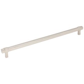305 mm Center-to-Center Polished Nickel Square Zane Cabinet Pull