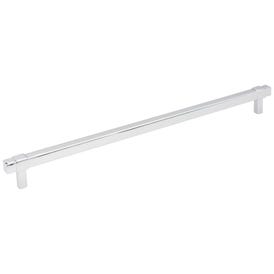 305 mm Center-to-Center Polished Chrome Square Zane Cabinet Pull