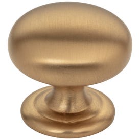 1-1/4" Diameter Satin Bronze Florence Cabinet Mushroom Knob