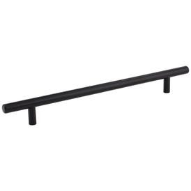 224 mm Center-to-Center Hollow Matte Black Stainless Steel Naples Cabinet Bar Pull