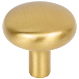 1-1/4" Diameter Brushed Gold Loxley Cabinet Knob