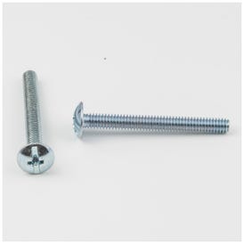 8/32" x 1-1/2" Zinc Plated Phillips Slotted Combo Drive Truss Head Machine Screw Sold by the Box. Order 1 for a Box of 1,000 Screws