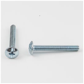 8/32" x 1-1/4" Zinc Plated Phillips Slotted Combo Drive Truss Head Machine Screw Sold by the Box. Order 1 for a Box of 1,000 Screws
