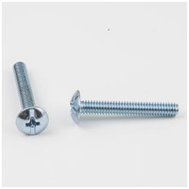 8-32 x 1-1/8" Zinc Plated Phillips Slotted Combo Drive Truss Head Machine Screw Sold by the Box. Order 1 for a Box of 1,000 Screws