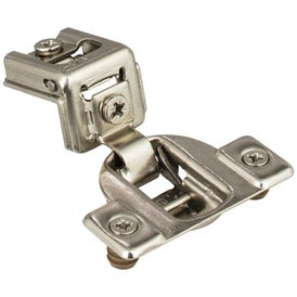 105° 1-1/4" Overlay Standard Duty Self-Close Compact Hinge with 2 Cleats and 8 mm Dowels