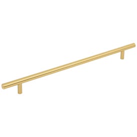 288 mm Center-to-Center Brushed Gold Naples Cabinet Bar Pull
