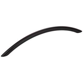 192 mm Center-to-Center Matte Black Arched Verona Cabinet Pull
