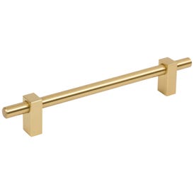 160 mm Center-to-Center Brushed Gold Larkin Cabinet Bar Pull