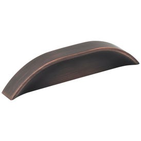 3" / 96 mm Center-to-Center Brushed Oil Rubbed Bronze Elara Cabinet Pinch Pull