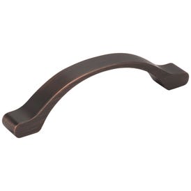 96 mm Center-to-Center Brushed Oil Rubbed Bronze Arched Seaver Cabinet Pull