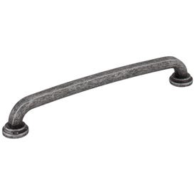 160 mm Center-to-Center Distressed Antique Silver Bremen 1 Cabinet Pull