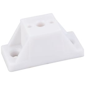 White 7/8" Spacer x 1-7/8" Overall Width - Holes are 1-3/8" Center to Center