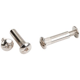 2 Piece Nickel Plated Connector Bolt for 5 mm Drilling and 35 mm - 45 mm Panel Thickness - Bag of 600