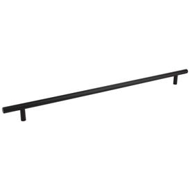 544 mm Center-to-Center Hollow Matte Black Stainless Steel Naples Cabinet Bar Pull