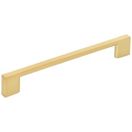 160 mm Center-to-Center Brushed Gold Square Sutton Cabinet Bar Pull